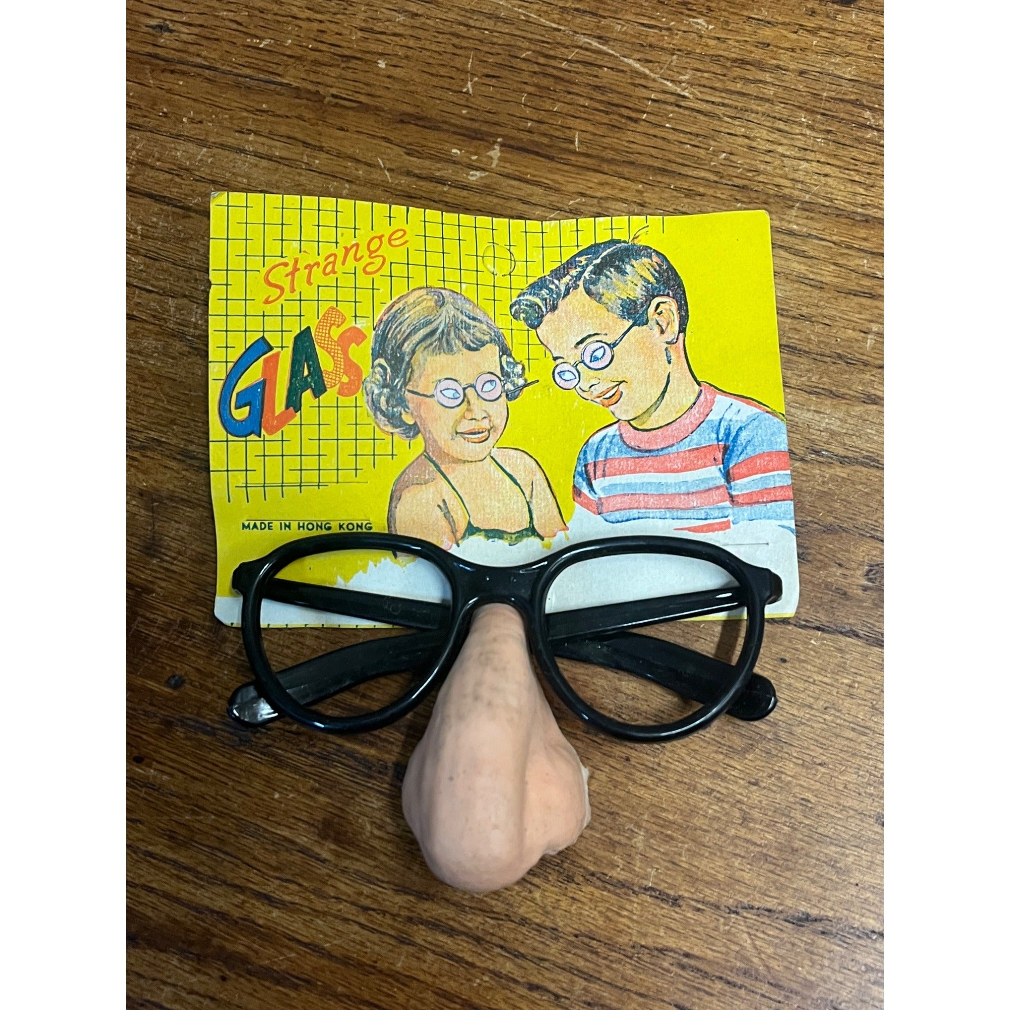 Vintage Strange Glasses Fake Nose Trick Magician Novelty Gag Gift Toy Dime Store