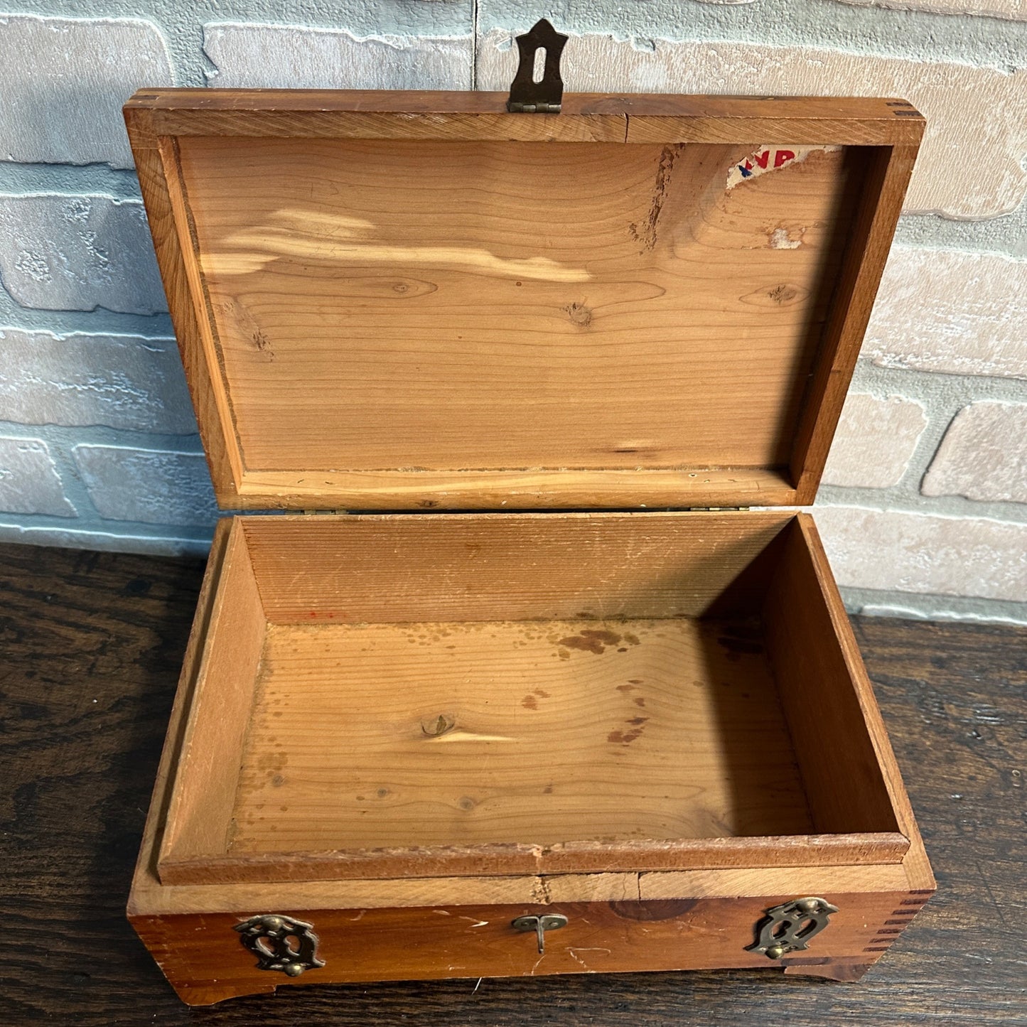 Vintage Merchant's Cigar Box Co. Cedar Cigar Box Pennsylvania Trinket Jewelry