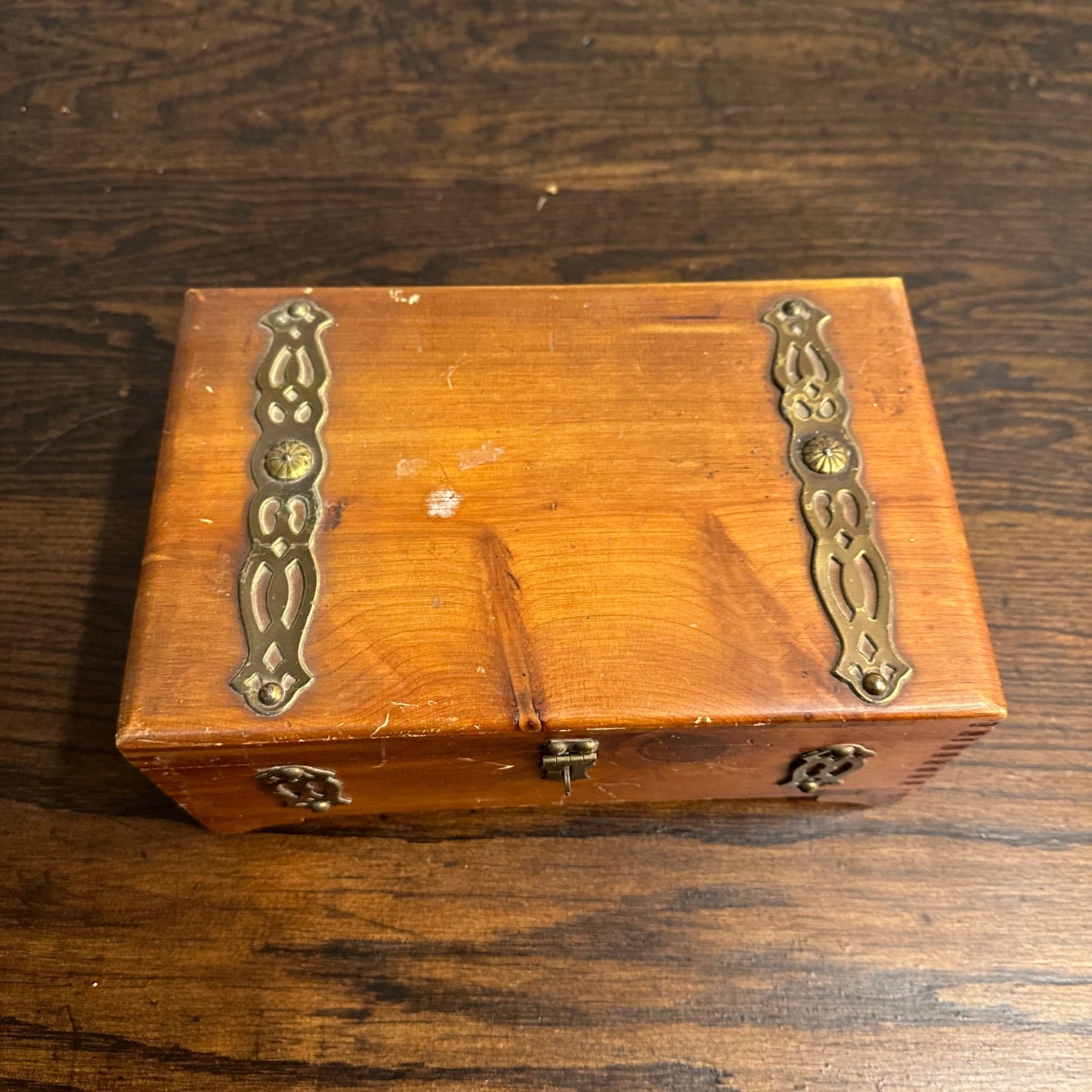 Vintage Merchant's Cigar Box Co. Cedar Cigar Box Pennsylvania Trinket Jewelry