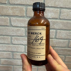 Vintage Amber Glass Bottle With Metal Screw Cap 1/4 Pint Lactic Acid Apothecary Pharmacy
