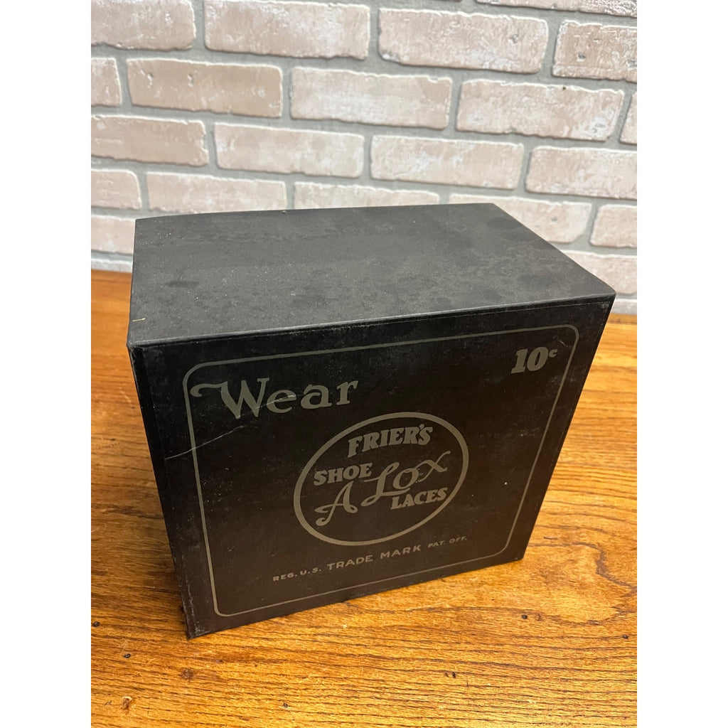 Vintage 1930s Frier's Alox Shoe Laces Store Advertising Display Cabinet 4-Drawer