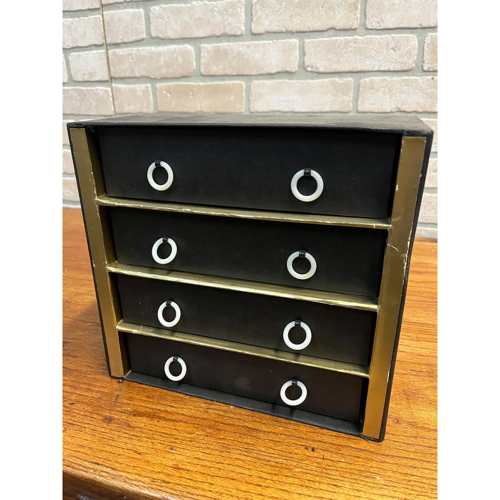 Vintage 1930s Frier's Alox Shoe Laces Store Advertising Display Cabinet 4-Drawer