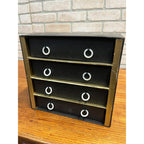 Vintage 1930s Frier's Alox Shoe Laces Store Advertising Display Cabinet 4-Drawer