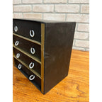 Vintage 1930s Frier's Alox Shoe Laces Store Advertising Display Cabinet 4-Drawer