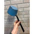 Antique Primitive Enamelware Blue Ladle or Sauce Pan Farmhouse Decor