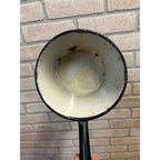 Antique Primitive Enamelware Blue Ladle or Sauce Pan Farmhouse Decor
