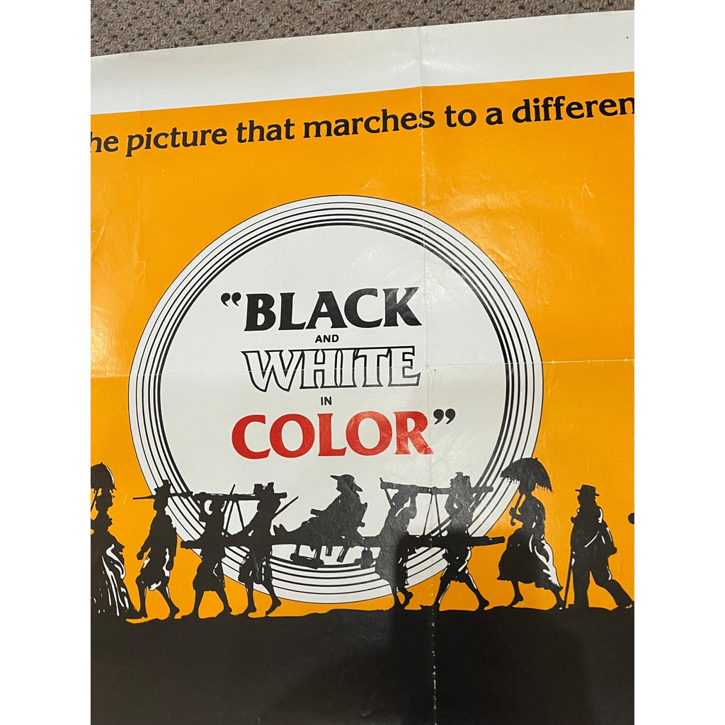 1977 Black And White In Color Original Movie Poster 27x41 Jean-Jacques Annaud