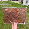 Vintage 3D Embossed Relief Copper Metal Picture Wall Art European Venice