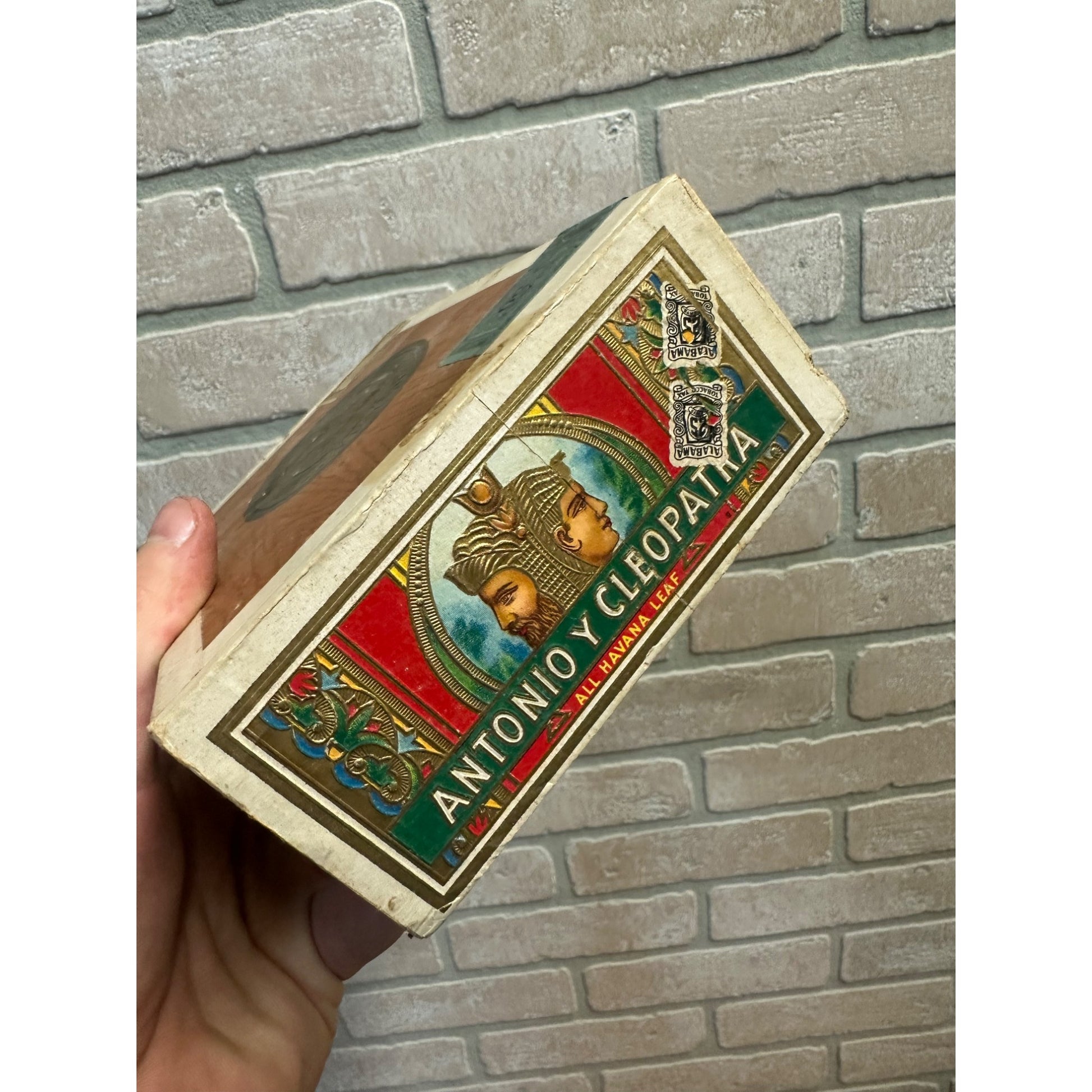 Vintage Antonio Y Cleopatra Cigar Box Advertising American Tobacco Co.