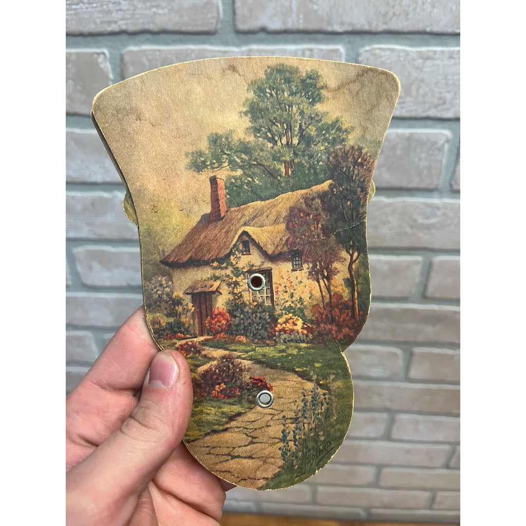 Vintage Mademoiselle Beauty Salon Advertising Tri-Fold Hand Fan Milwaukee WI WIs