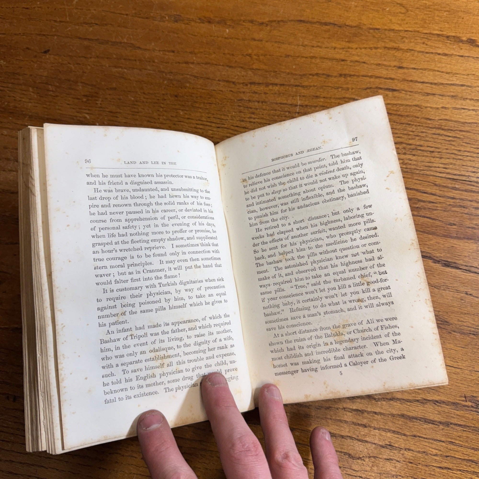 1851 Land & Lee Bosphorus Constantinople Antique Book Walton Colton