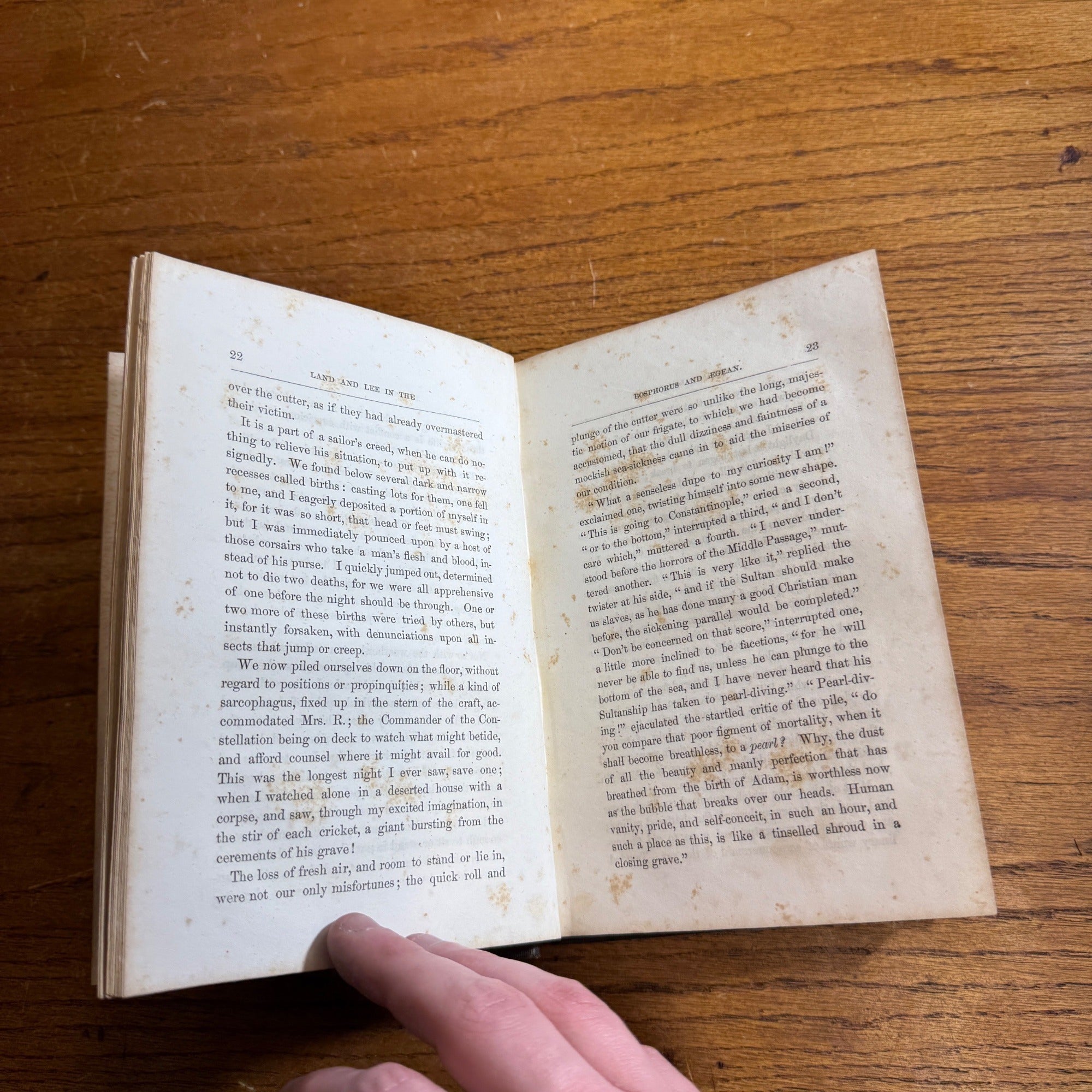 1851 Land & Lee Bosphorus Constantinople Antique Book Walton Colton