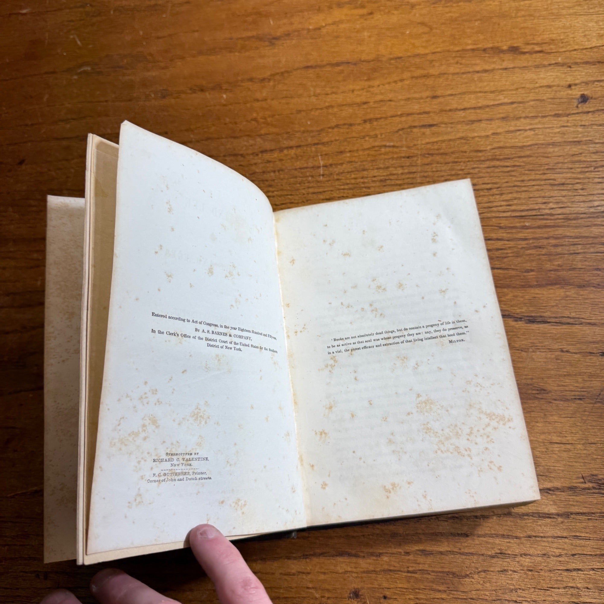 1851 Land & Lee Bosphorus Constantinople Antique Book Walton Colton