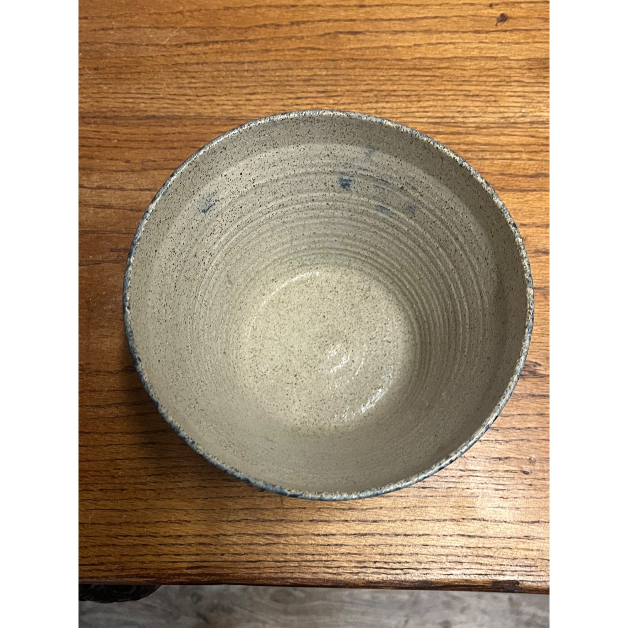 Primitive Style Stoneware Bread Lidded Jar Bowl Sugarcamp Pottery Rabbits