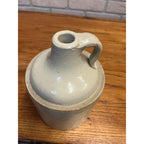 Antique Primitive Stoneware White Shoulder Jug Farmhouse Country Decor 8.5" Tall