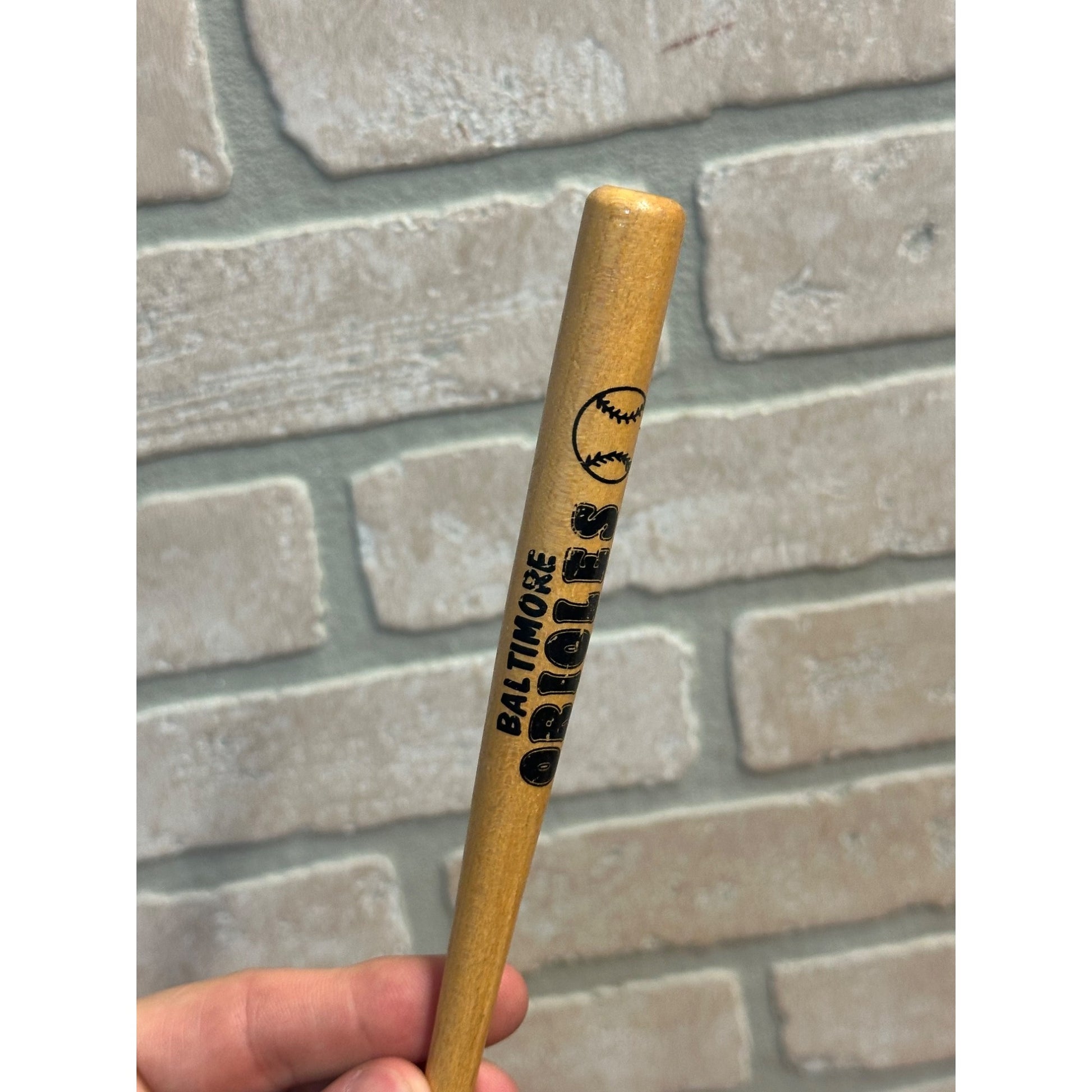 Vintage 1960s-70s Baltimore Orioles Baseball Mini Bat Pen MLB
