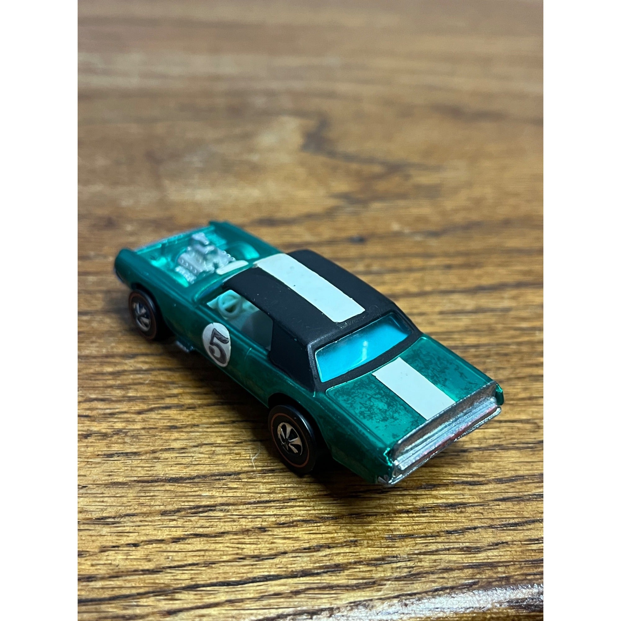 Vintage 1969 Hot Wheels Redline TNT-Bird Green White Interior HK -- MINTY