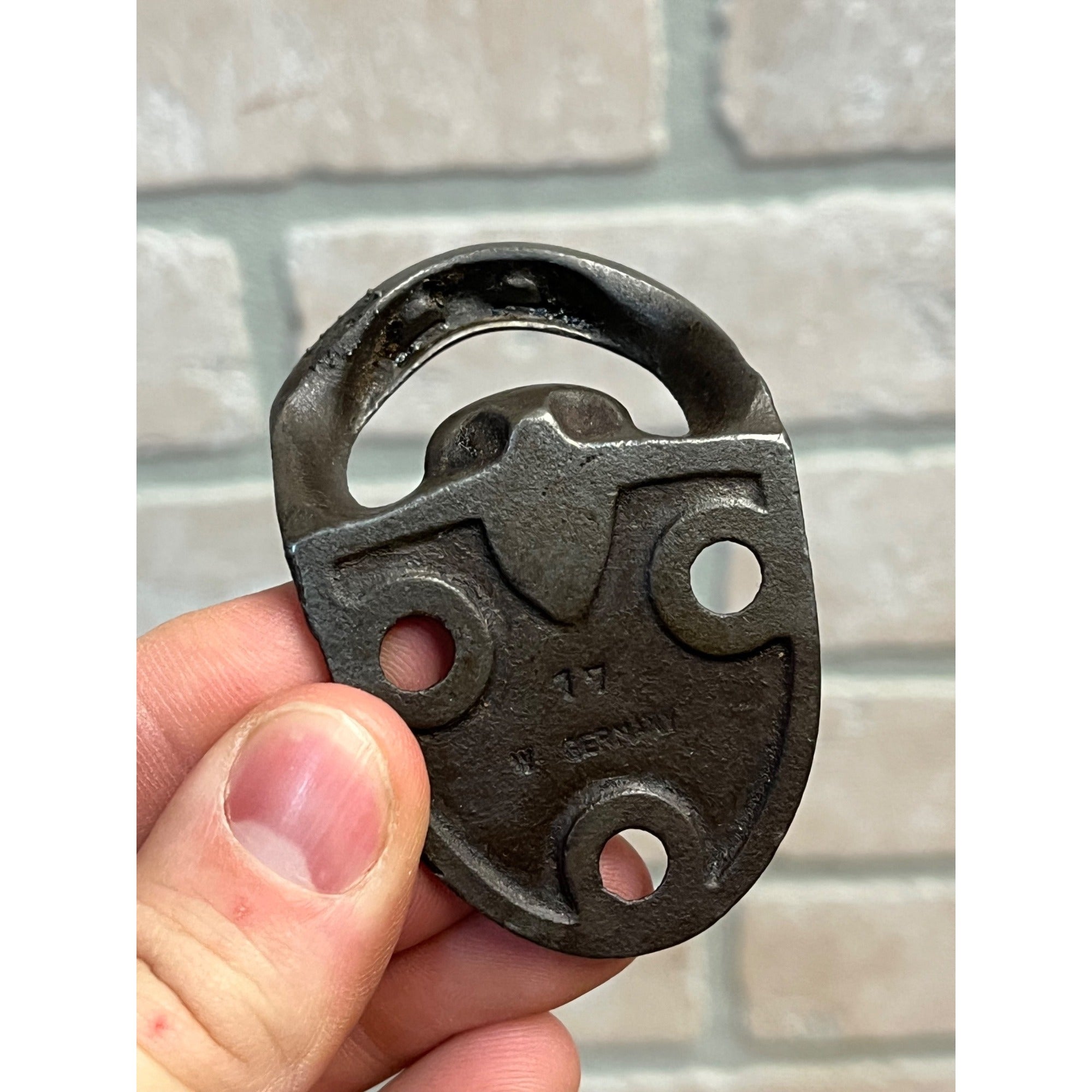 Vintage Bottle Opener Brown Mfg Co Newport News VA Wall Mount Soda Pop Beer