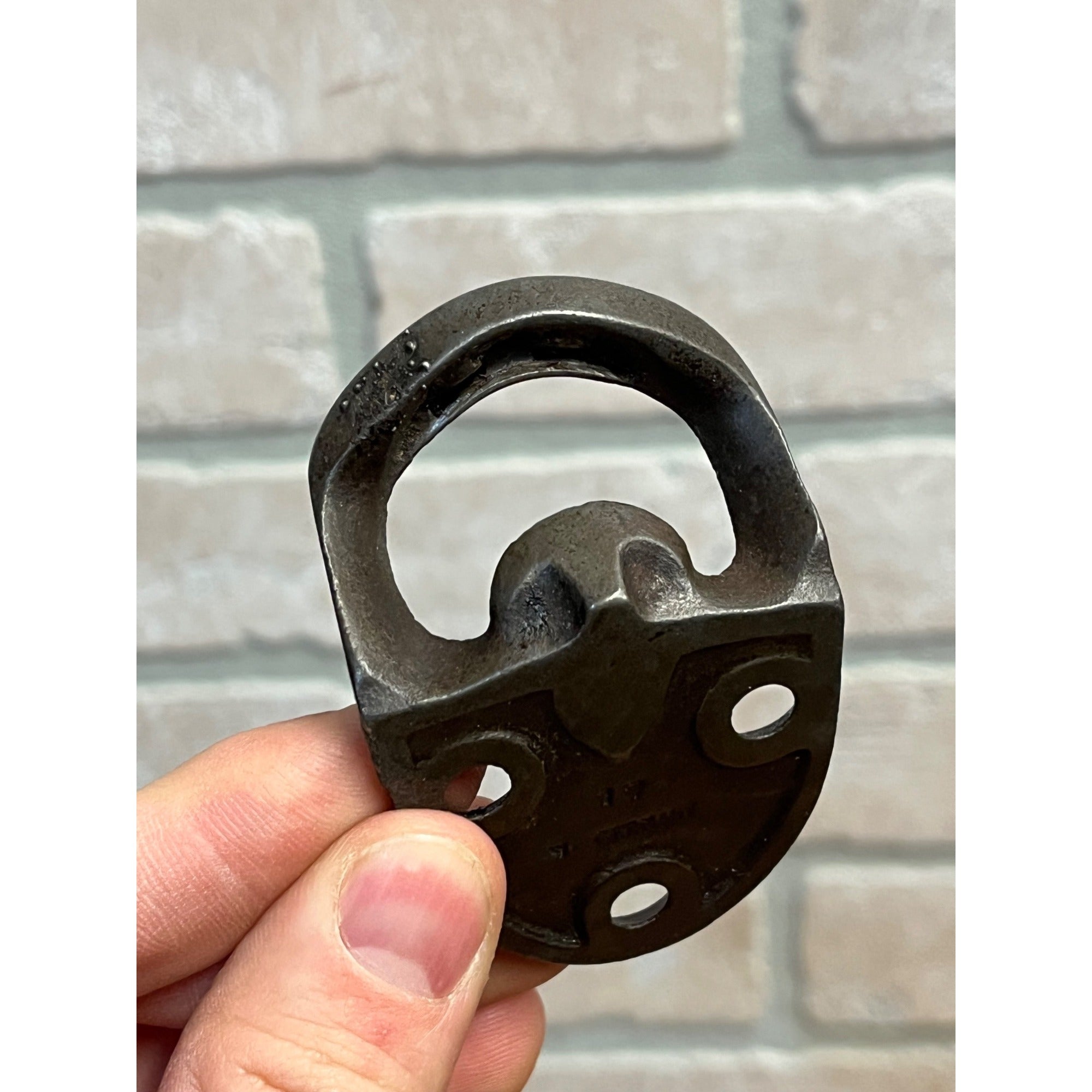 Vintage Bottle Opener Brown Mfg Co Newport News VA Wall Mount Soda Pop Beer