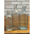 Antique Medicine Bottle Lot Dr Miles Nervine Caldwell Pepsin Fahrney Glass Aqua