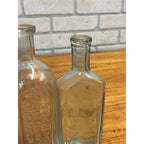 Antique Medicine Bottle Lot Dr Miles Nervine Caldwell Pepsin Fahrney Glass Aqua