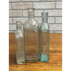 Antique Medicine Bottle Lot Dr Miles Nervine Caldwell Pepsin Fahrney Glass Aqua