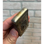 Antique National Cafe New Brunswick NJ Advertising Matchbox Holder Elk Stag
