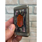 Antique National Cafe New Brunswick NJ Advertising Matchbox Holder Elk Stag