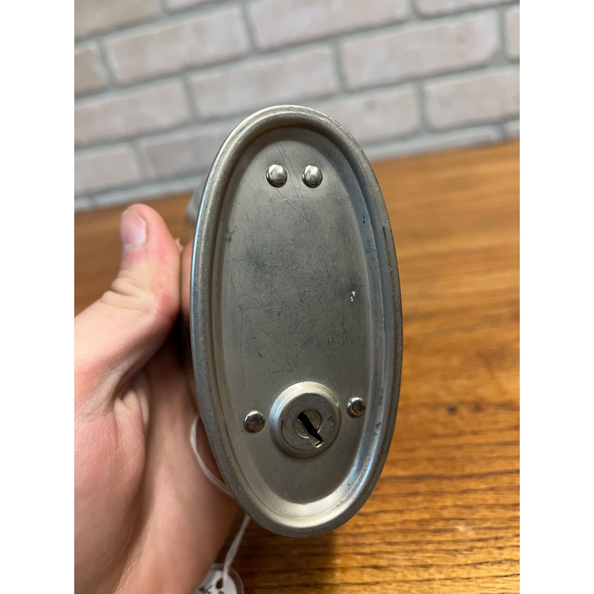 Vintage State Bank of Mayville Metal Coin Bank w/ Key -Mayville Wis WI Wisconsin