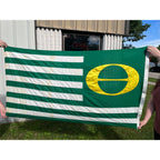 RARE Vintage Annin DEFIANCE Cotton Stitched ECOLOGY FLAG Environment GO GREEN