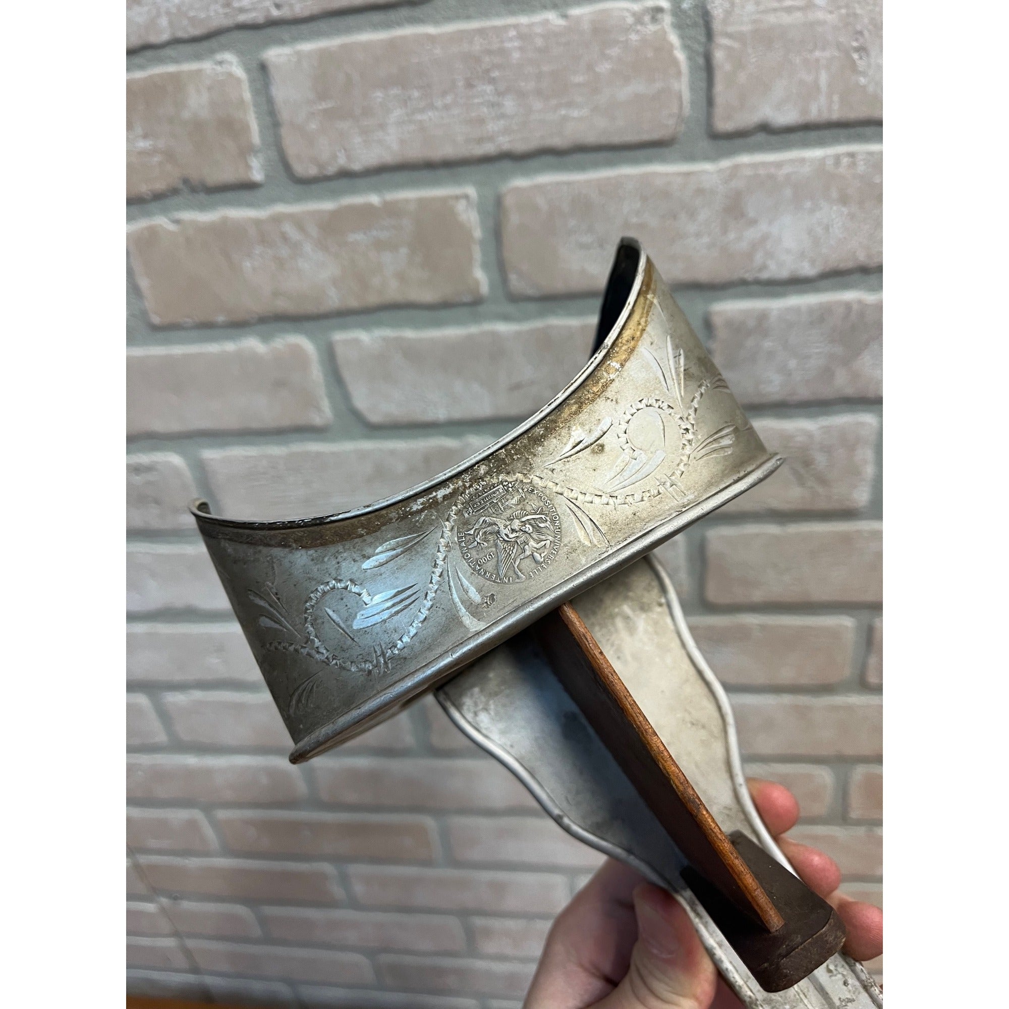 Antique 1895 Perfecscope Stereoscope Ornate Etched Aluminum