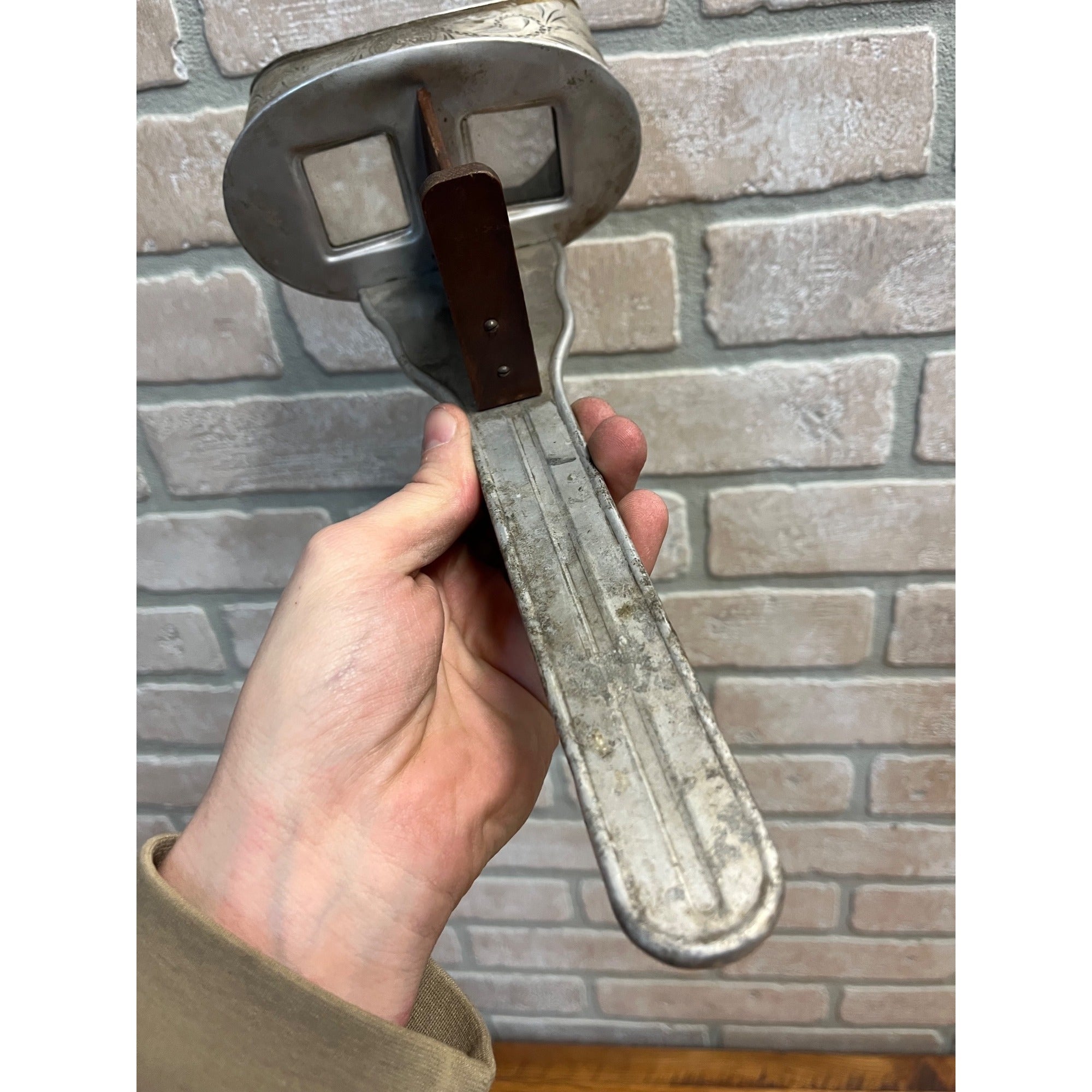 Antique 1895 Perfecscope Stereoscope Ornate Etched Aluminum