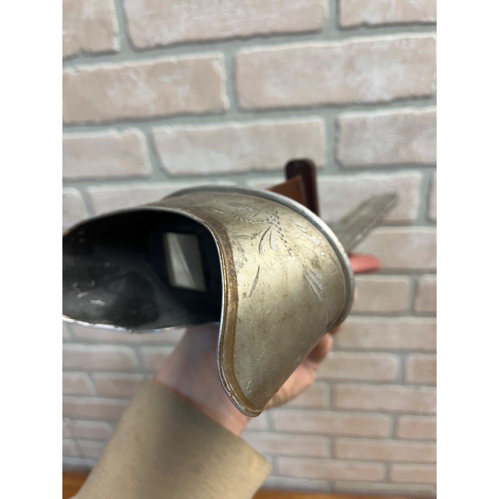 Antique 1895 Perfecscope Stereoscope Ornate Etched Aluminum