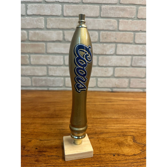 Vintage Coors Beer 11.5" Bar Tapper Tap Handle Pub Tavern Gold