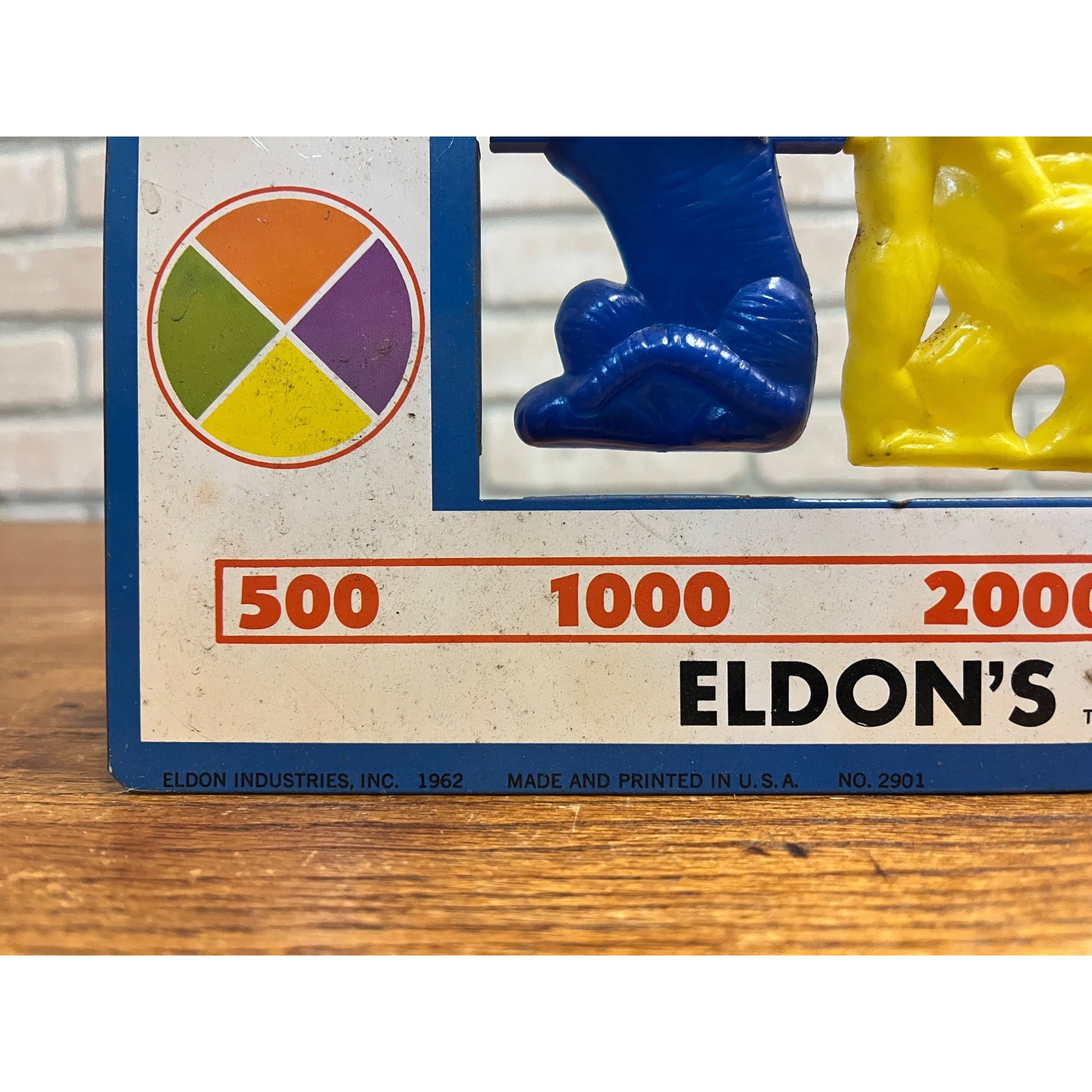 Vintage 1962 ELDON Spinning Target Gallery Knock Down Child's Shooting Game Toy