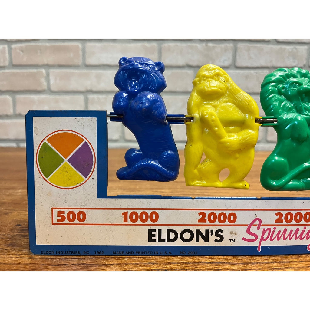 Vintage 1962 ELDON Spinning Target Gallery Knock Down Child's Shooting Game Toy