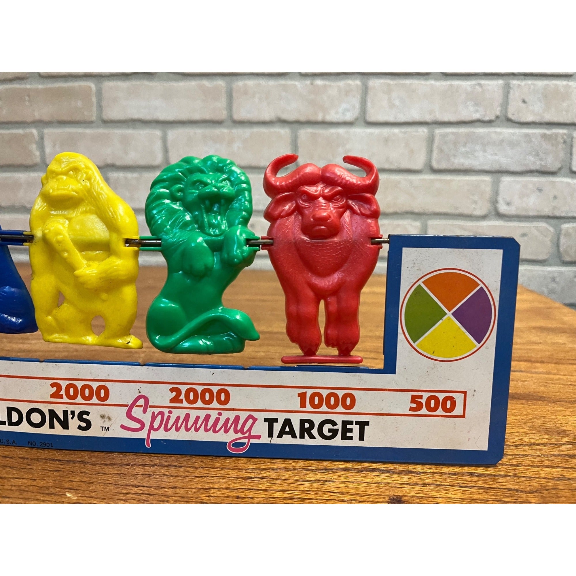 Vintage 1962 ELDON Spinning Target Gallery Knock Down Child's Shooting Game Toy