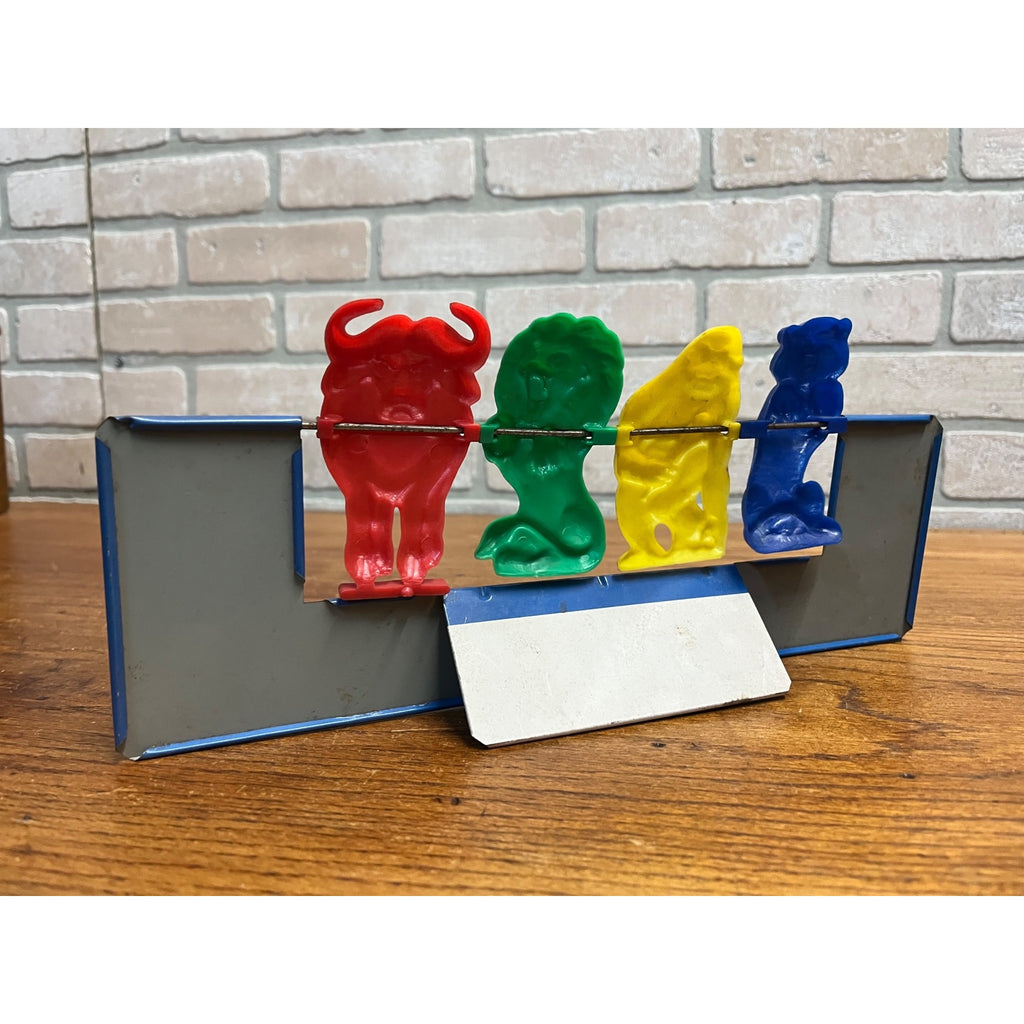 Vintage 1962 ELDON Spinning Target Gallery Knock Down Child's Shooting Game Toy