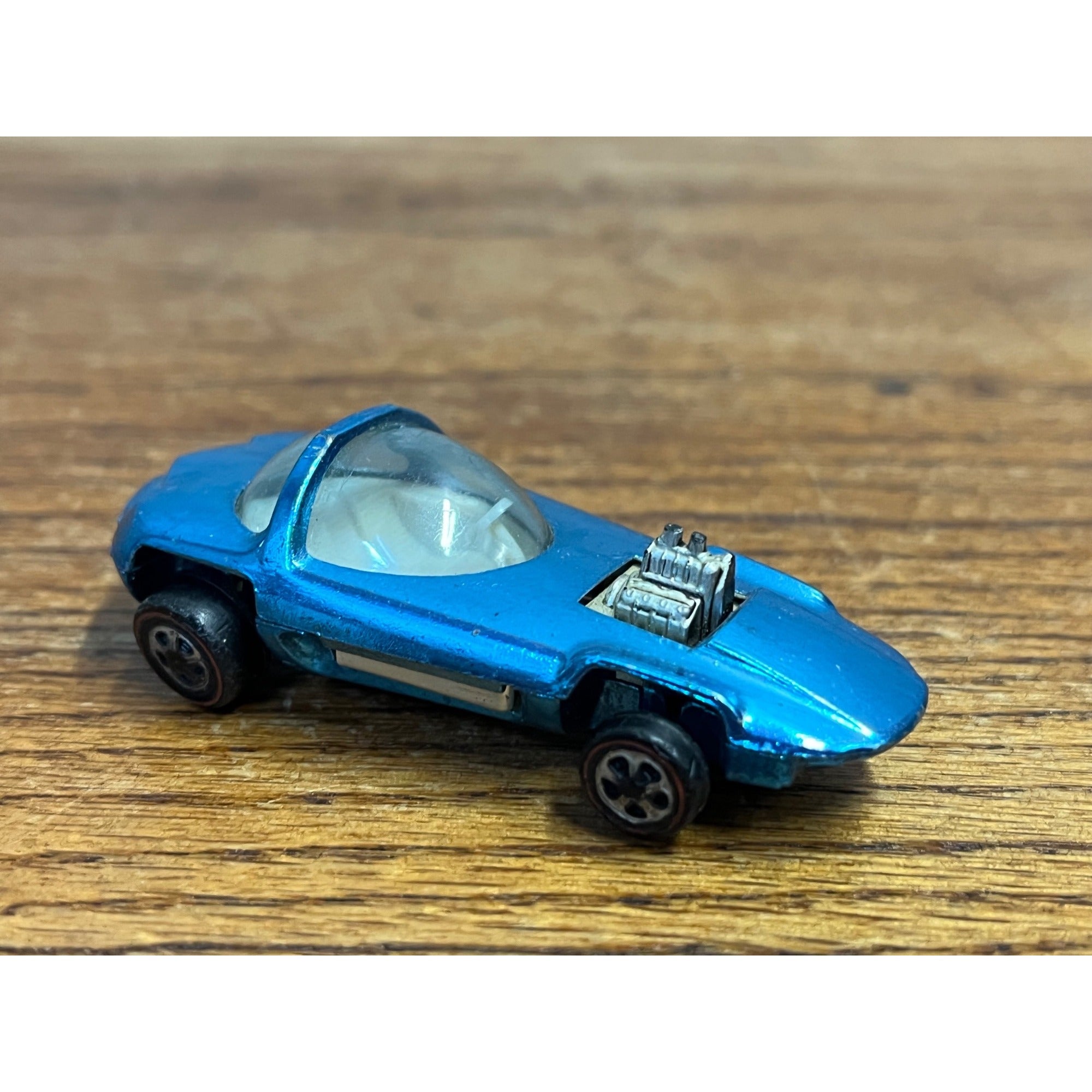 Vintage 1967 Hot Wheels Redline Light Blue Aqua Silhouette  - CLEAN