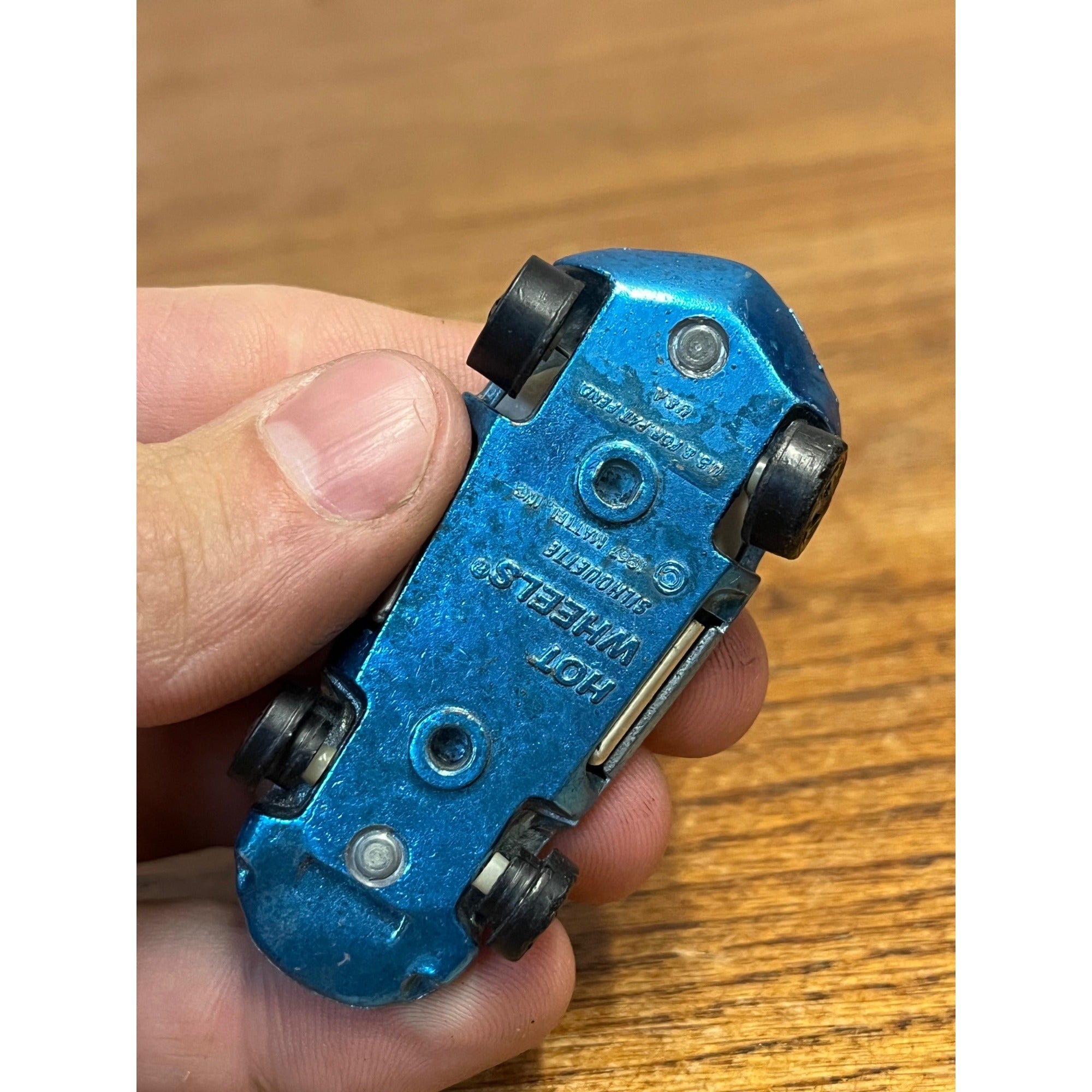 Vintage 1967 Hot Wheels Redline Light Blue Aqua Silhouette  - CLEAN