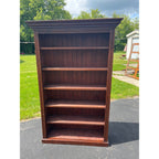 Antique Primitive Style Bookshelf Display Bookcase Cabinet