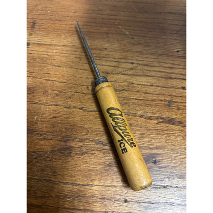 Vintage AllPure Wisconsin Ice And Coal Ice Pick 9 1/2" Advertising Utensil Kitchen