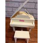 Vintage Barbie Electronic Baby Grand Piano and Bench Set Model #5085 Mattel Inc. 1982 Works