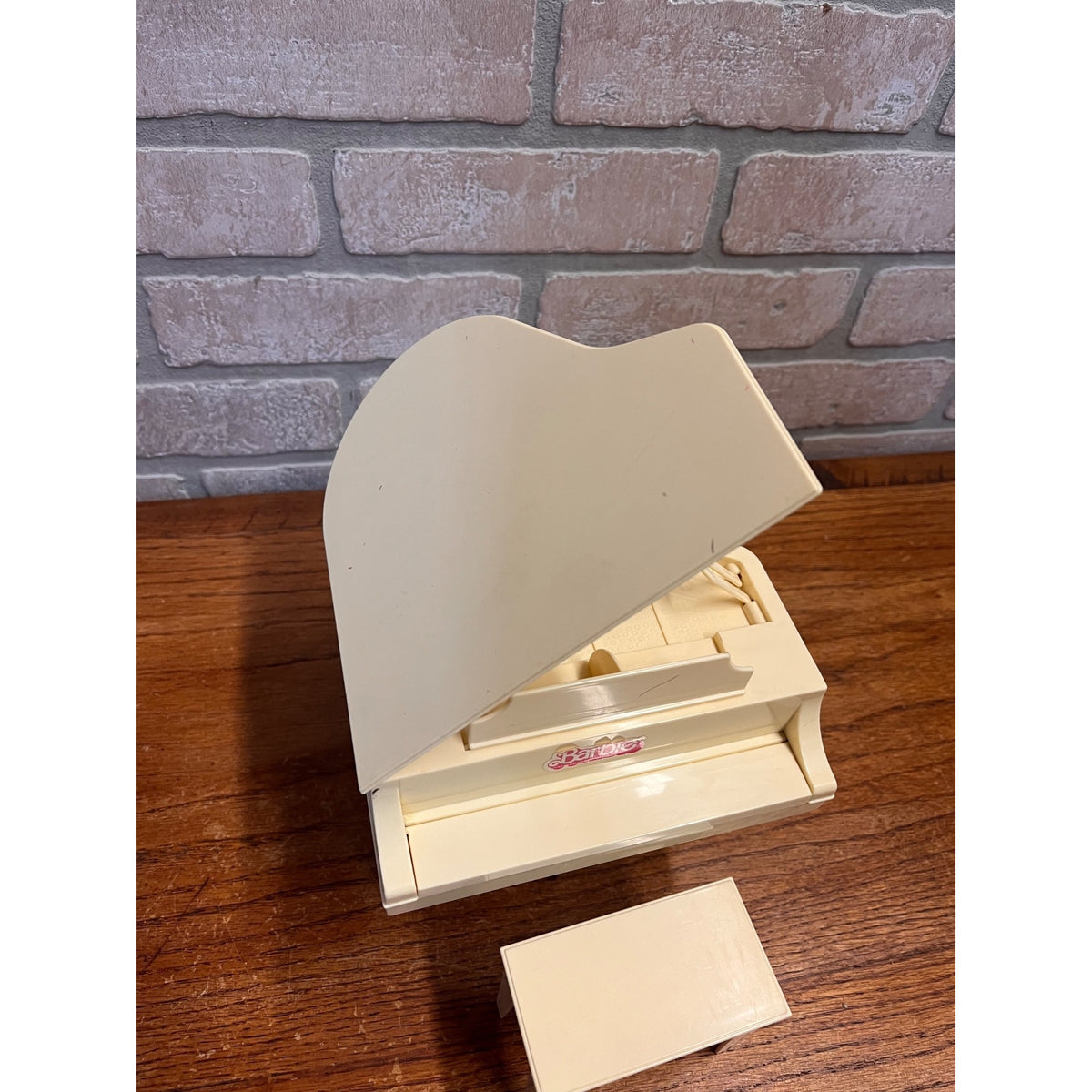 Vintage Barbie Electronic Baby Grand Piano and Bench Set Model #5085 Mattel Inc. 1982 Works