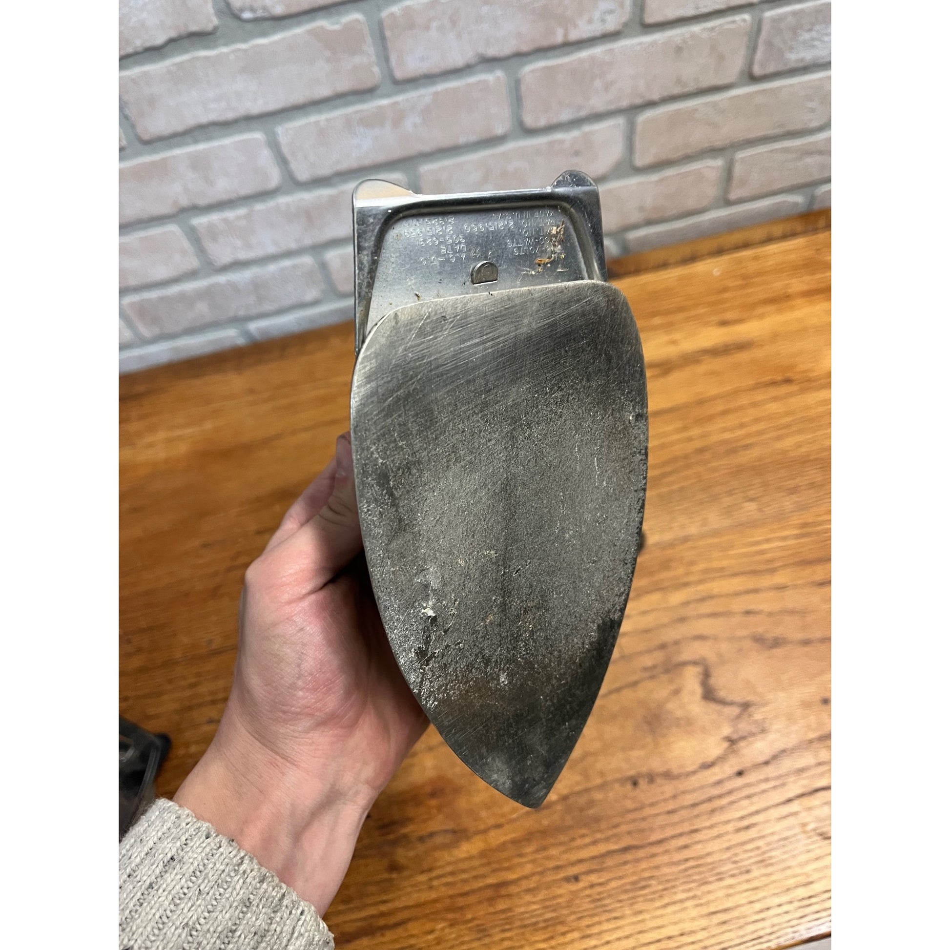 Vintage Lot (2) 1950s Folding Clothes Irons Kenmore & Heatmaster + Cords - AS-IS