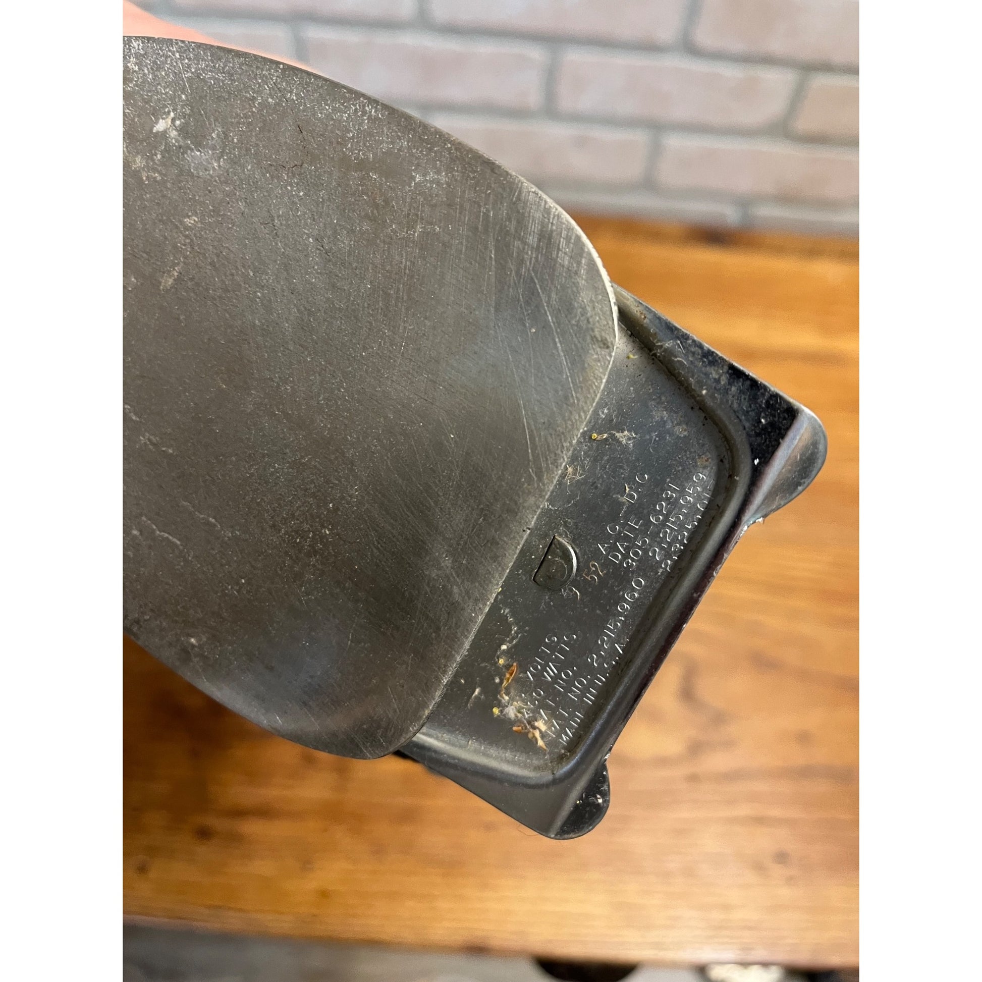 Vintage Lot (2) 1950s Folding Clothes Irons Kenmore & Heatmaster + Cords - AS-IS