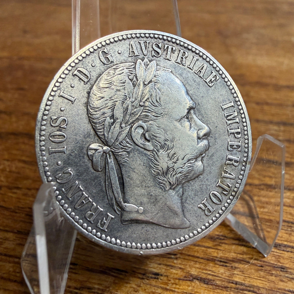 Austria Hungary 1878 Silver Florin FRANC 10S Franz Joseph I VF