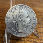 Austria Hungary 1878 Silver Florin FRANC 10S Franz Joseph I VF