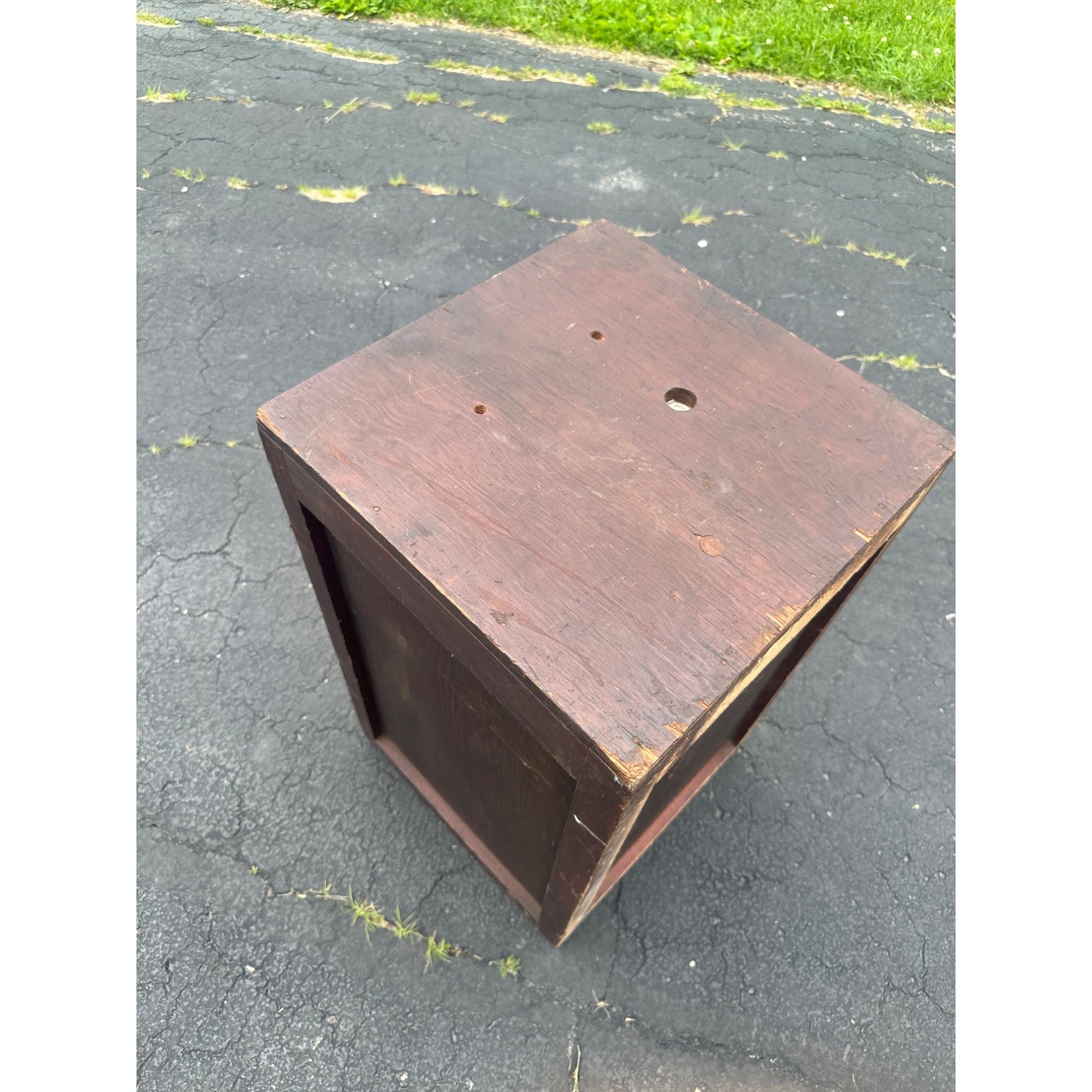 Vintage Early 1900s "Cold-O" Soda Fountain Wooden Cabinet Advertising Store Display
