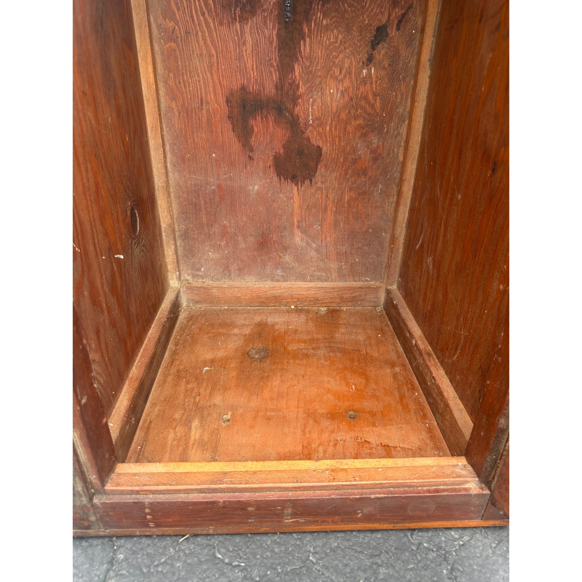 Vintage Early 1900s "Cold-O" Soda Fountain Wooden Cabinet Advertising Store Display